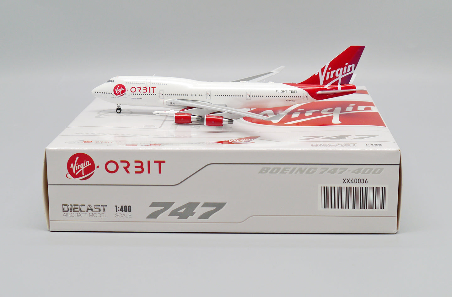 JC WINGS B747-400 VIRGIN ORBIT (WITH WING-MOUNTED ROCKET) REG: N744VG
