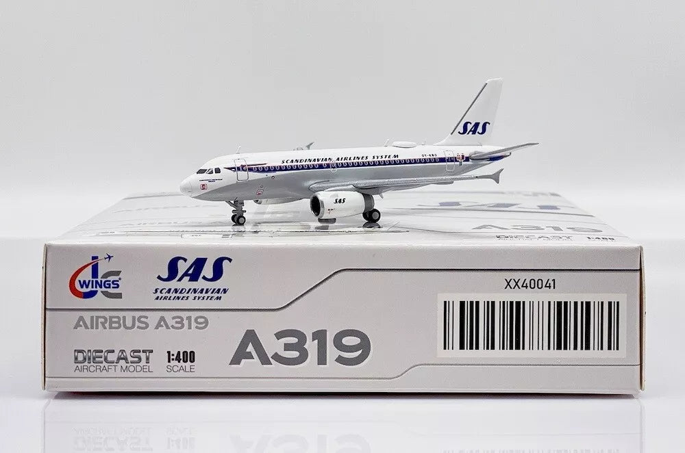 JC WINGS A319-100 SCANDINAVIAN AIRLINES (SAS) "RETRO LIVERY" REG: OY-KBO