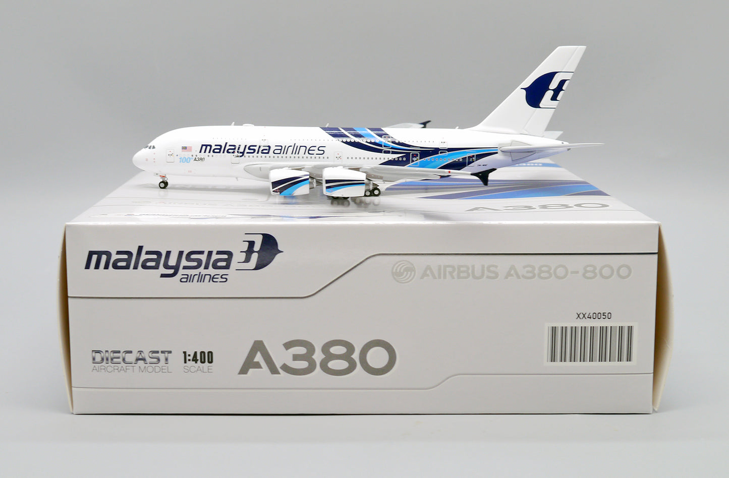 JC WINGS A380 MALAYSIA AIRLINES "100TH A380" REG: 9M-MNF