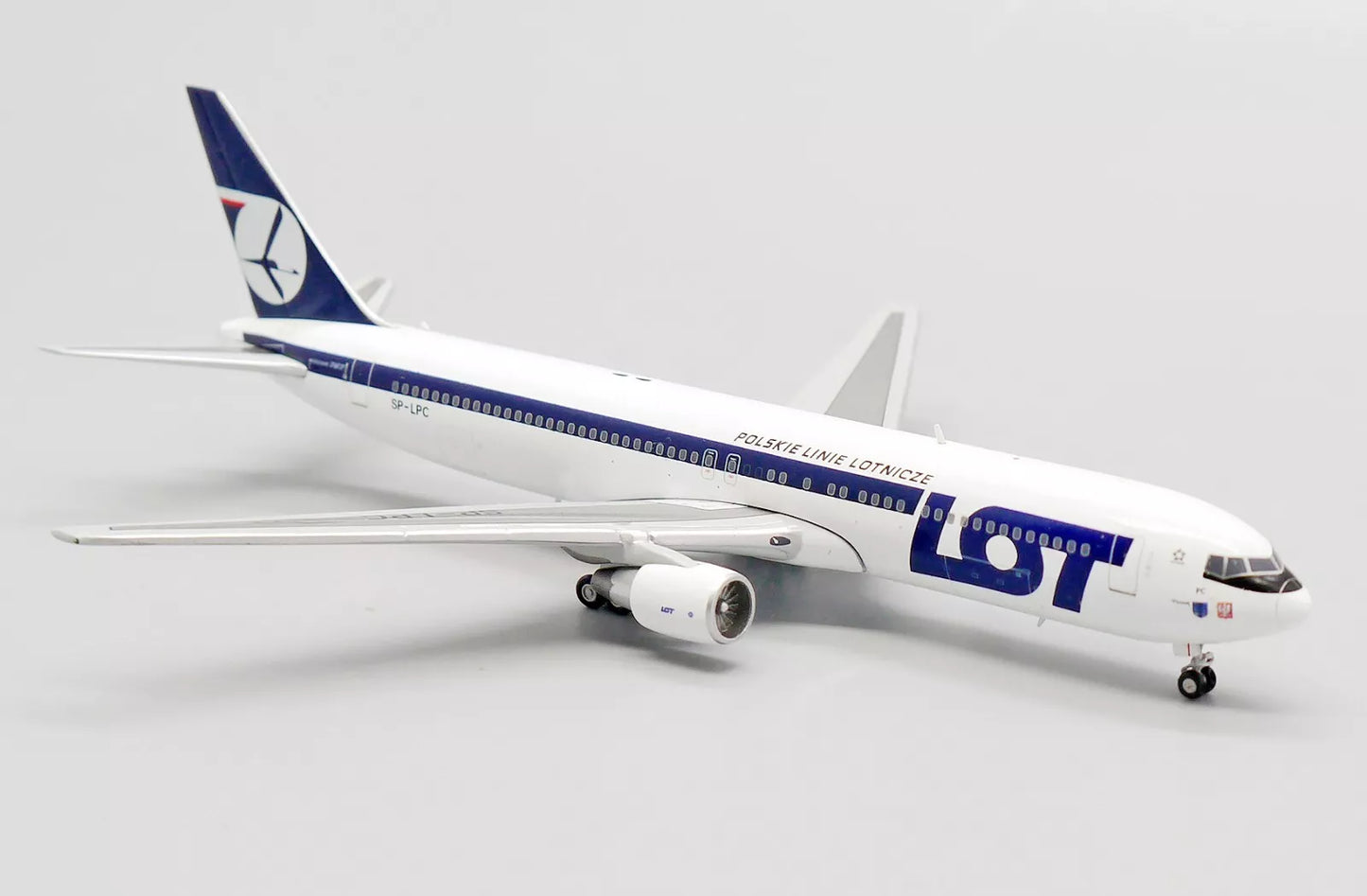 JC WINGS B767-300ER LOT POLISH AIRLINES "BELLY LANDING" REG: SP-LPC