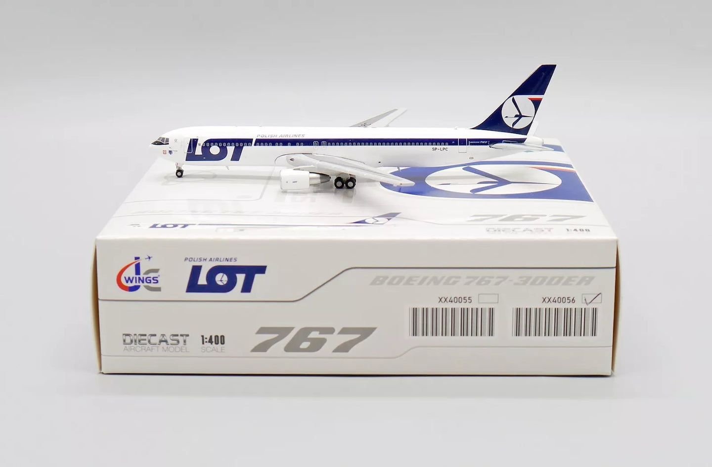 JC WINGS B767-300ER LOT POLISH AIRLINES "BELLY LANDING" REG: SP-LPC