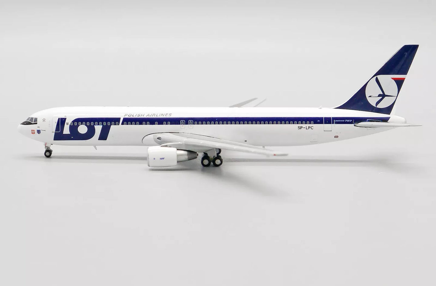 JC WINGS B767-300ER LOT POLISH AIRLINES "BELLY LANDING" REG: SP-LPC