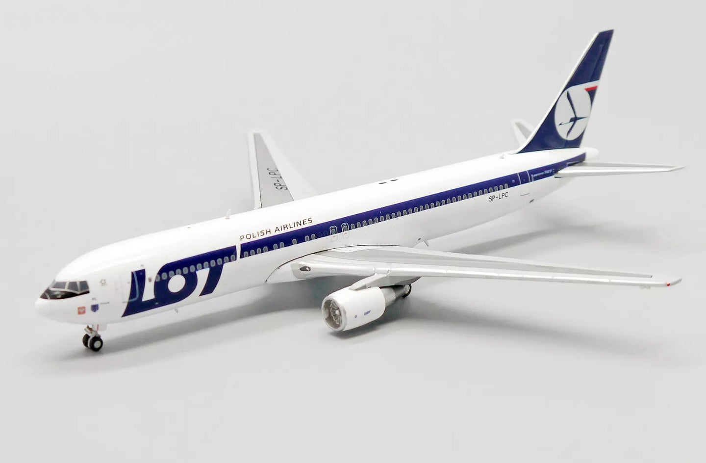 JC WINGS B767-300ER LOT POLISH AIRLINES "BELLY LANDING" REG: SP-LPC