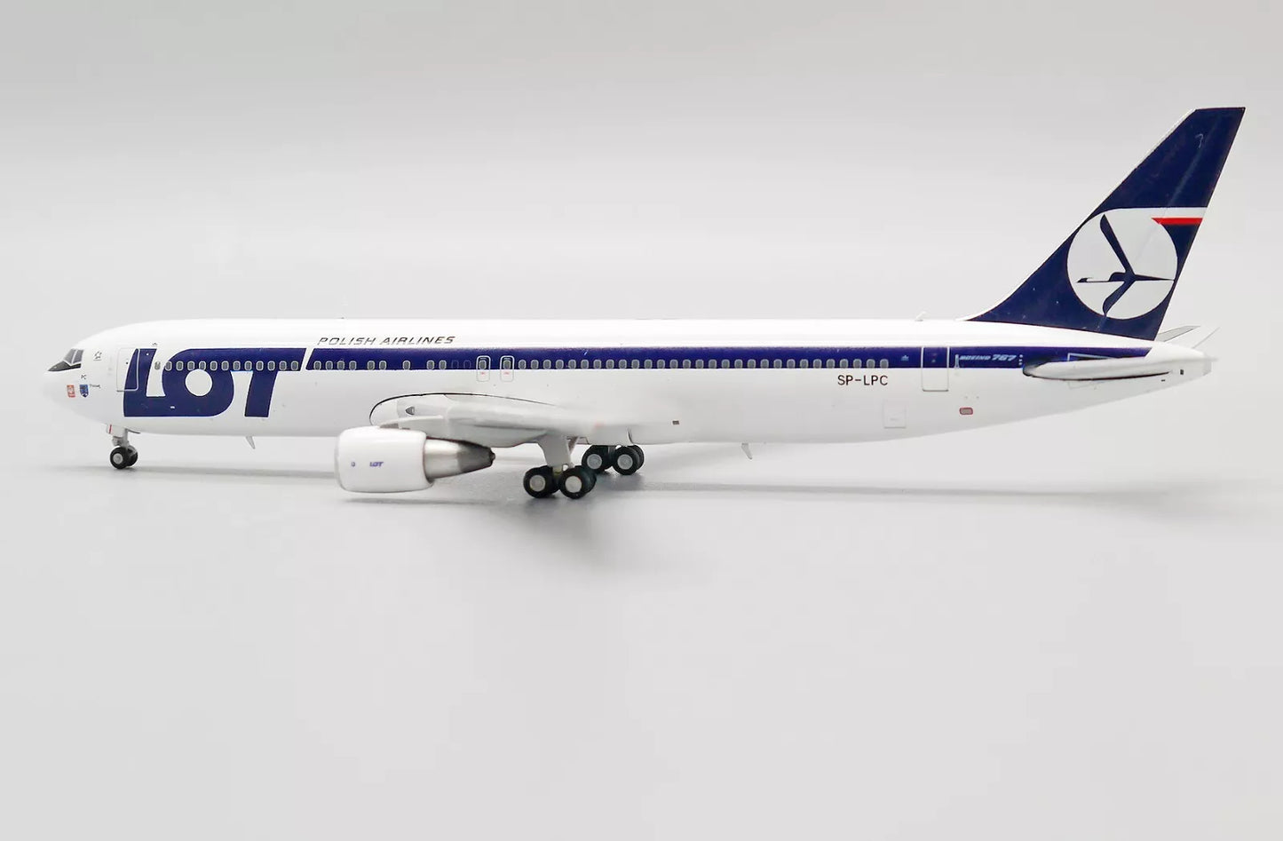 JC WINGS B767-300ER LOT POLISH AIRLINES "BELLY LANDING" REG: SP-LPC