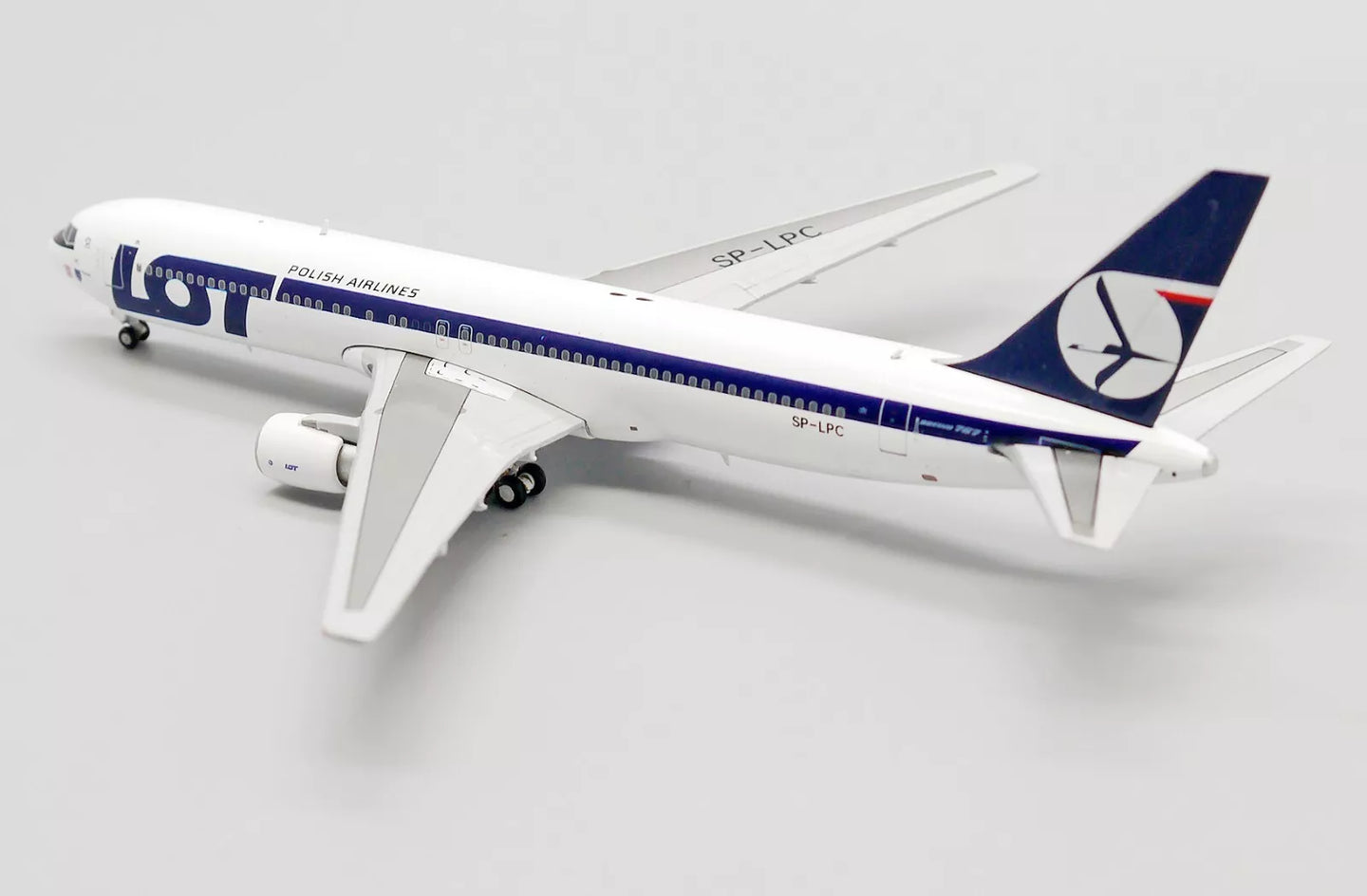 JC WINGS B767-300ER LOT POLISH AIRLINES "BELLY LANDING" REG: SP-LPC