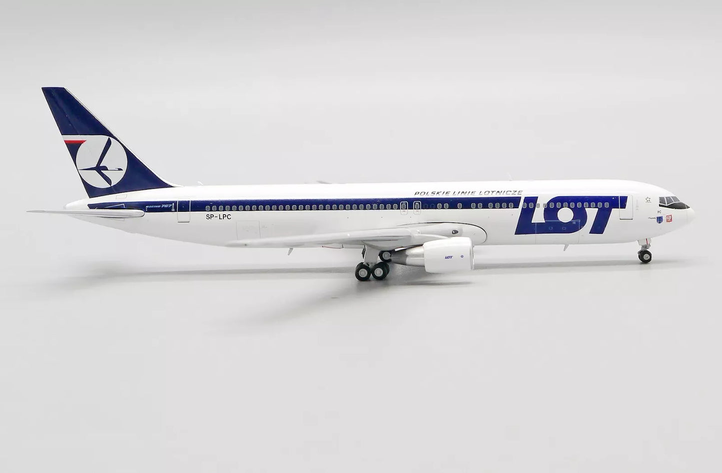 JC WINGS B767-300ER LOT POLISH AIRLINES "BELLY LANDING" REG: SP-LPC
