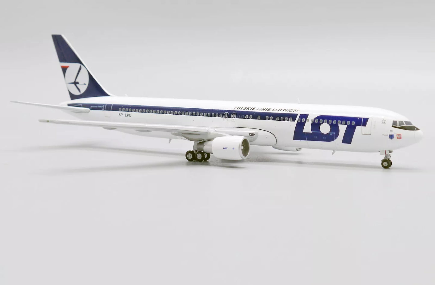 JC WINGS B767-300ER LOT POLISH AIRLINES "BELLY LANDING" REG: SP-LPC