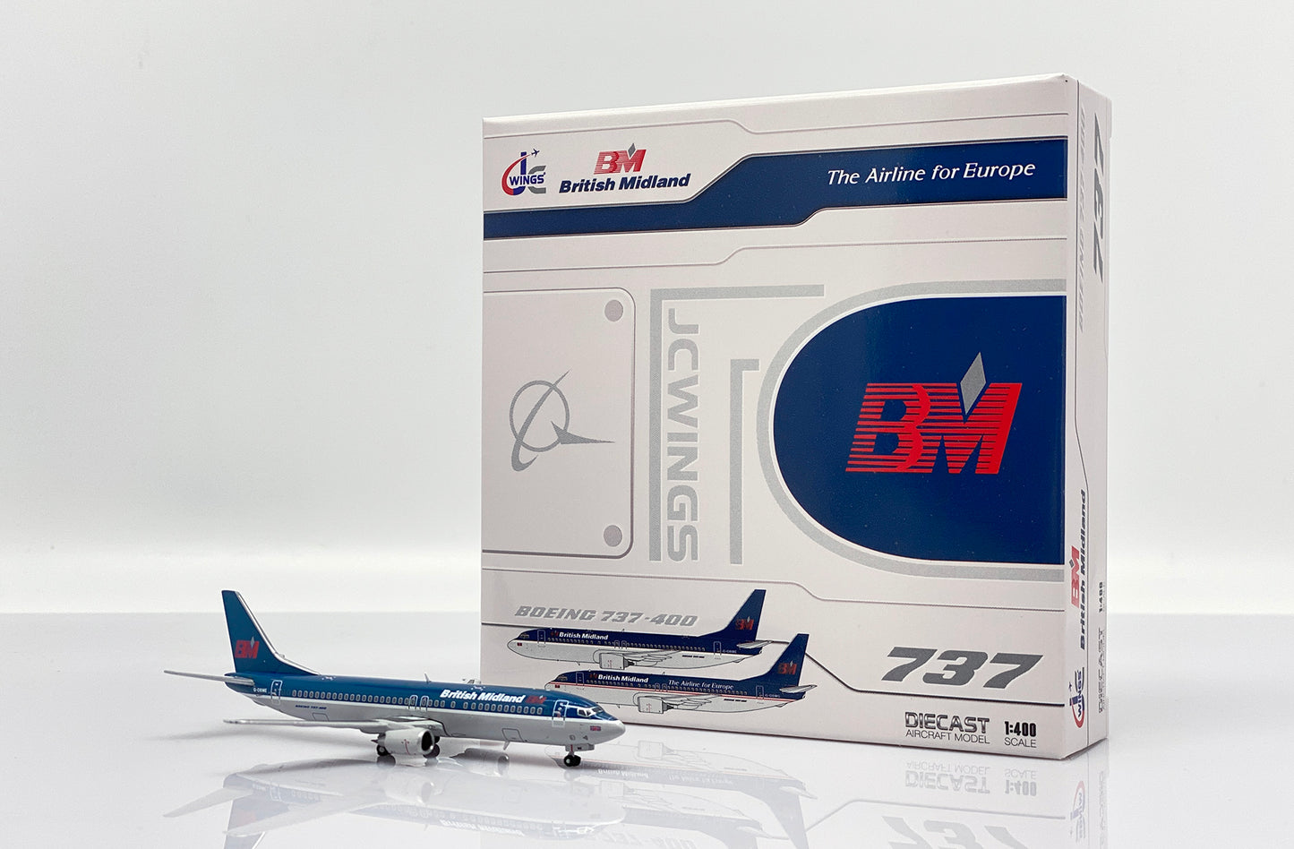 JC WINGS B737-400 BRITISH MIDLAND AIRWAYS REG: G-OBME