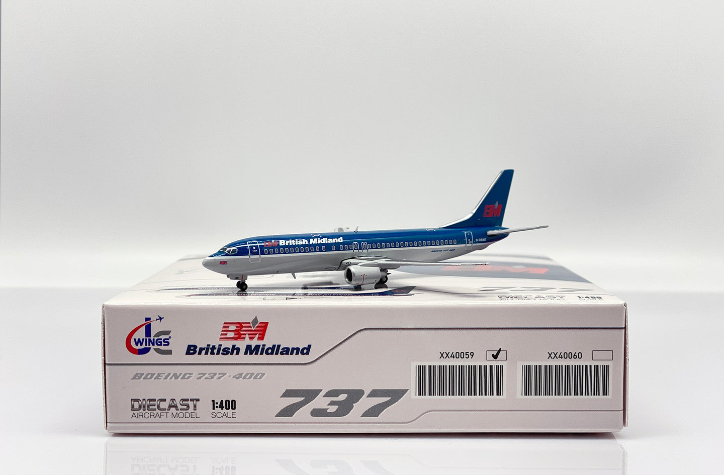 JC WINGS B737-400 BRITISH MIDLAND AIRWAYS REG: G-OBME