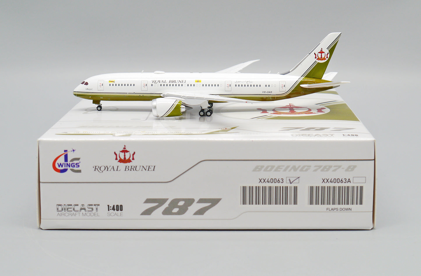 JCWINGS B787-8(BBJ) BRUNEI SULTANS FLIGHT REG: V8-OAS