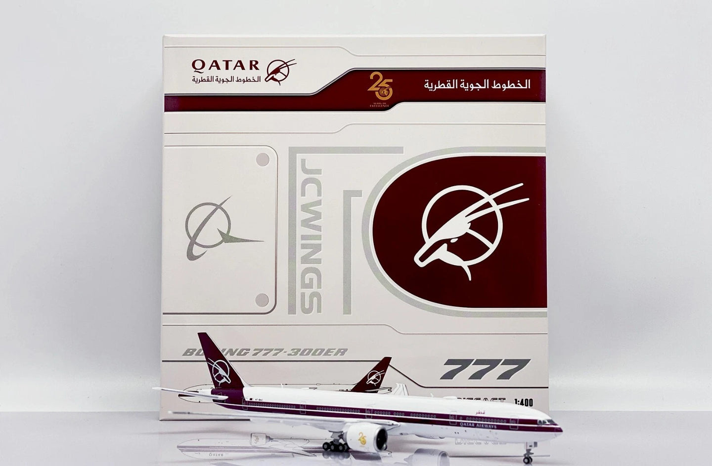 JCWINGS B777 QATAR AIRWAYS RETRO LIVERY REG: A7-BAC