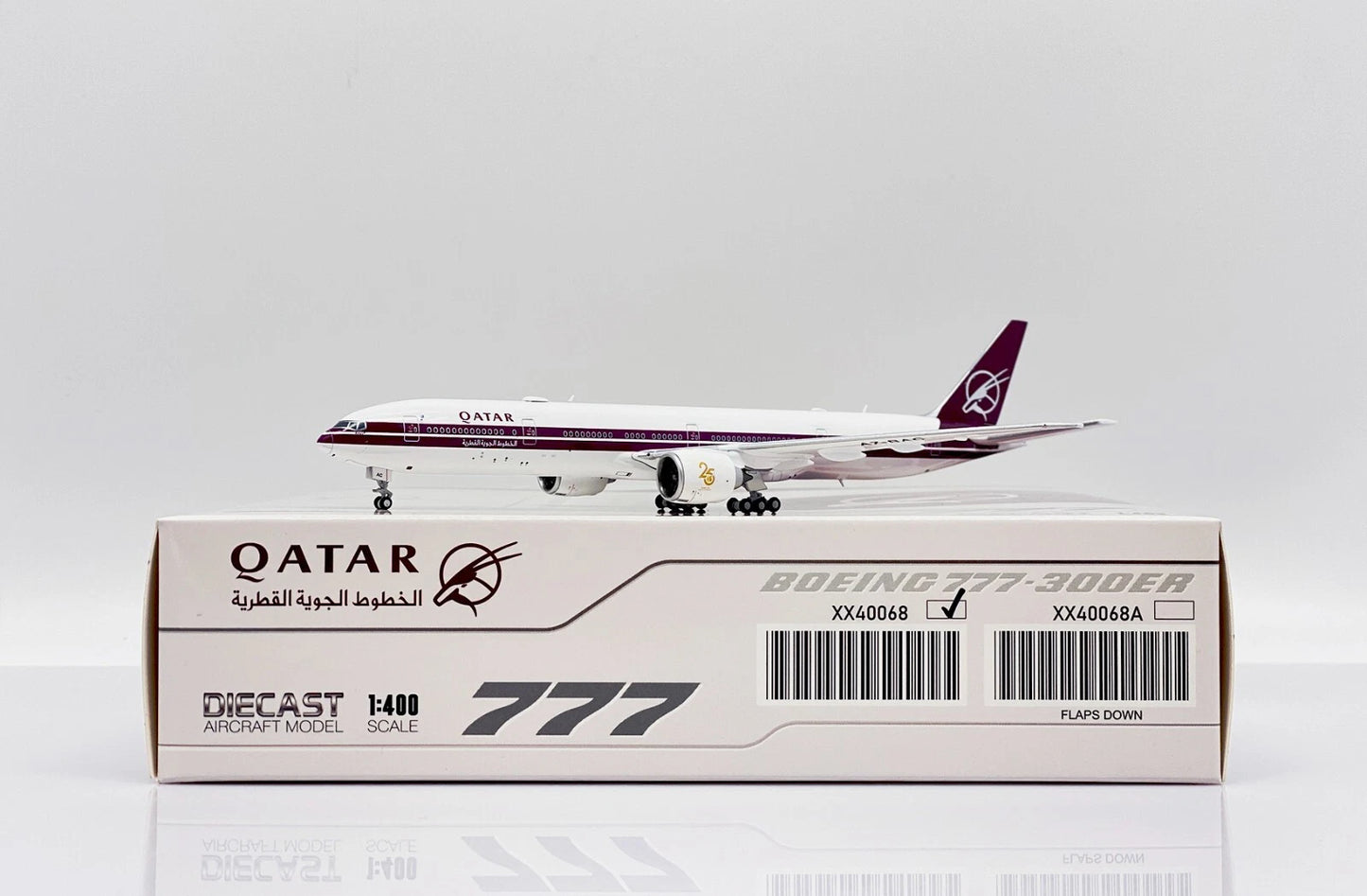 JCWINGS B777 QATAR AIRWAYS RETRO LIVERY REG: A7-BAC