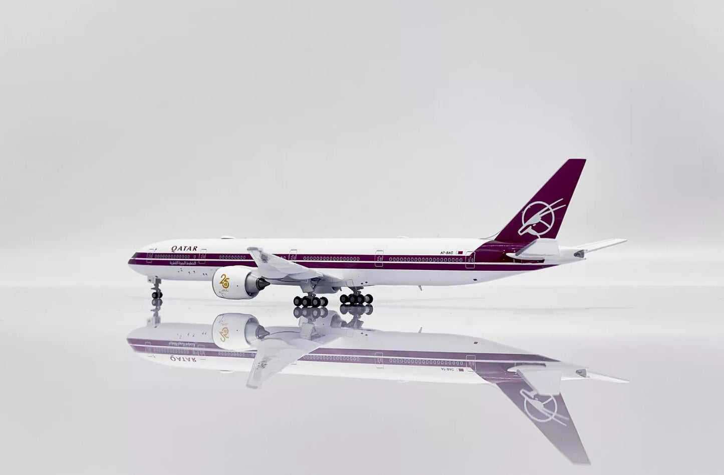 JCWINGS B777 QATAR AIRWAYS RETRO LIVERY REG: A7-BAC