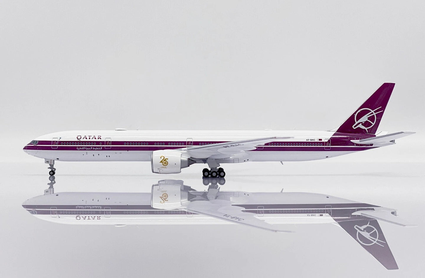 JCWINGS B777 QATAR AIRWAYS RETRO LIVERY REG: A7-BAC