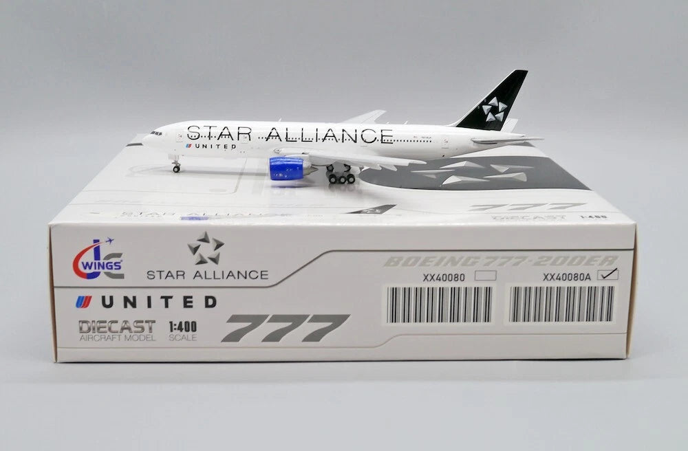 JC WINGS B777-200(ER) UNITED AIRLINES "STAR ALLIANCE LIVERY" (FLAPS DOWN) REG: N218UA