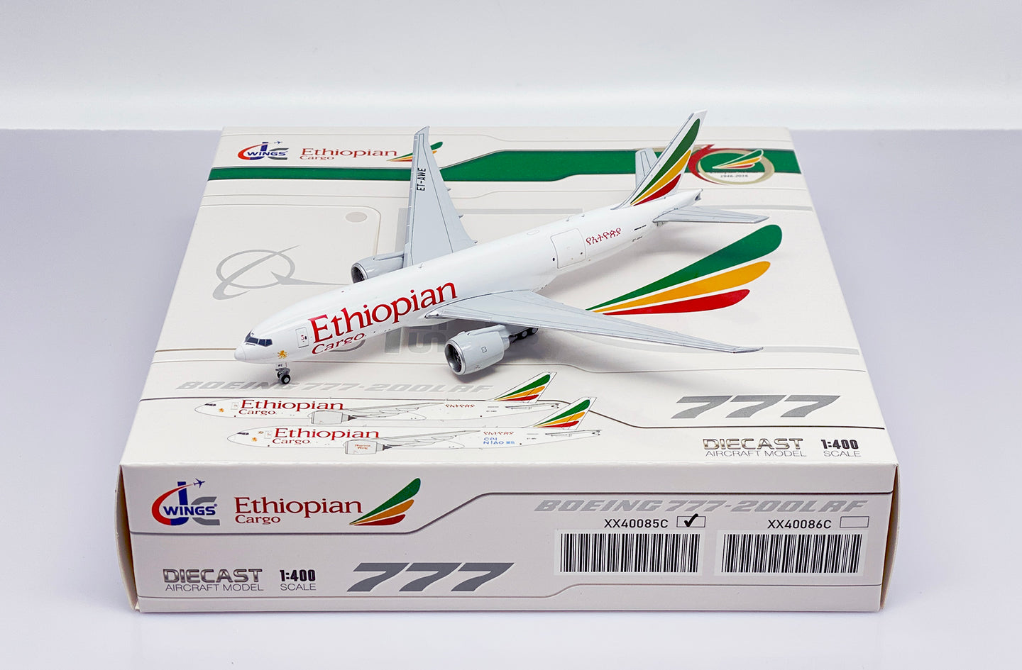 JC WINGS B777F ETHIOPIAN CARGO  REG: ET-AWE