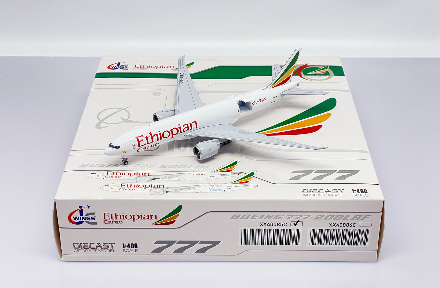 JC WINGS B777F ETHIOPIAN CARGO  REG: ET-AWE