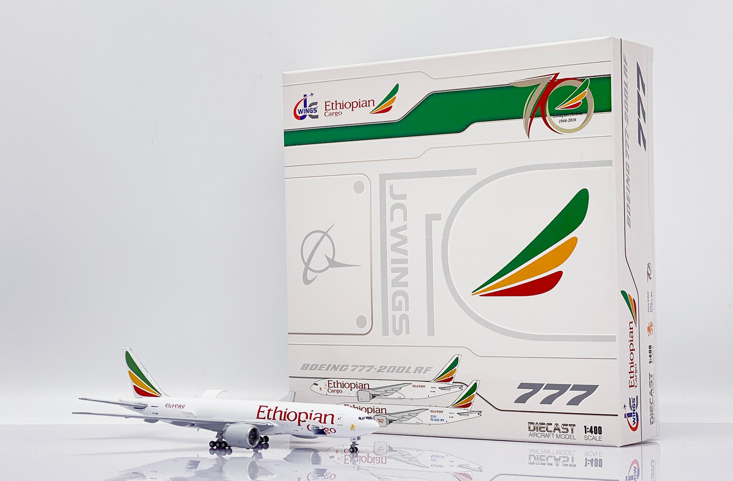 JC WINGS B777F ETHIOPIAN CARGO  REG: ET-AWE