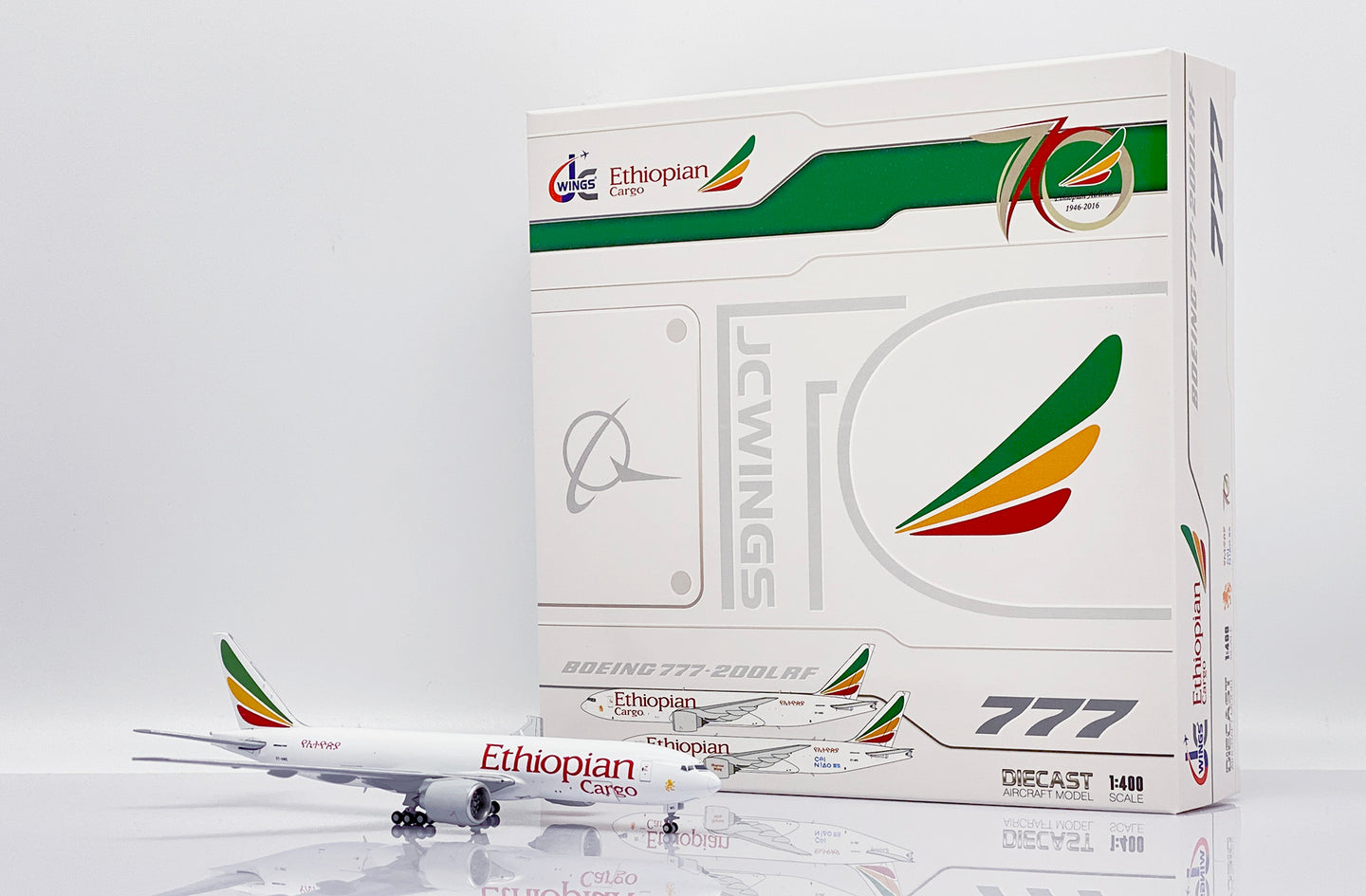 JC WINGS B777F ETHIOPIAN CARGO  REG: ET-AWE