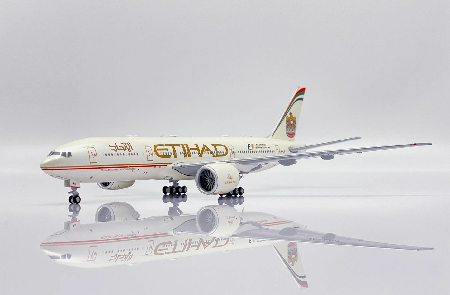 JC WINGS B777-200LR 2015 ETIHAD AIRWAYS "FORMULA 1" REG: A6-LRD
