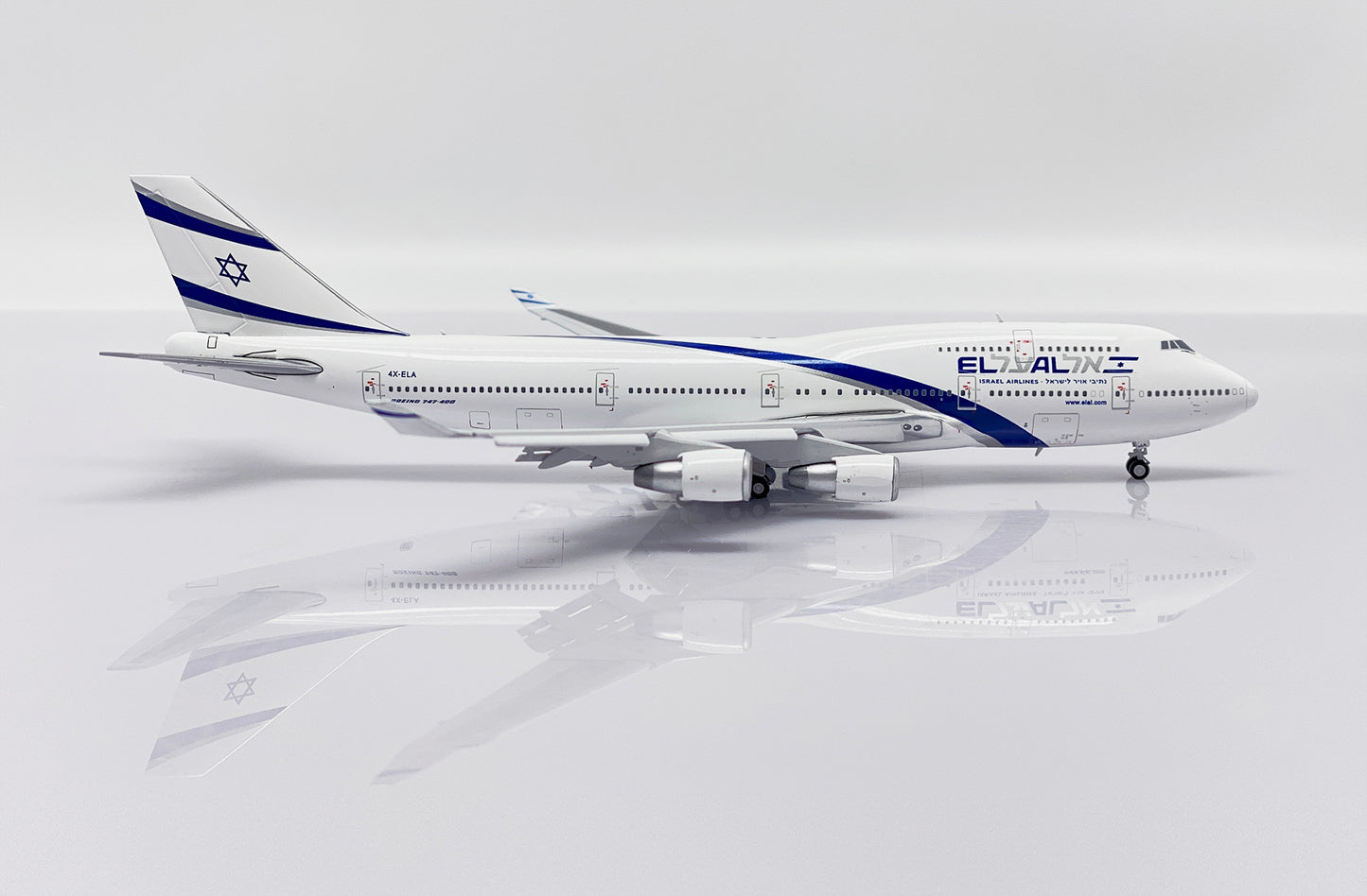 JC WINGS B747-400 EL AL REG: 4X-ELA FLAPS DOWN