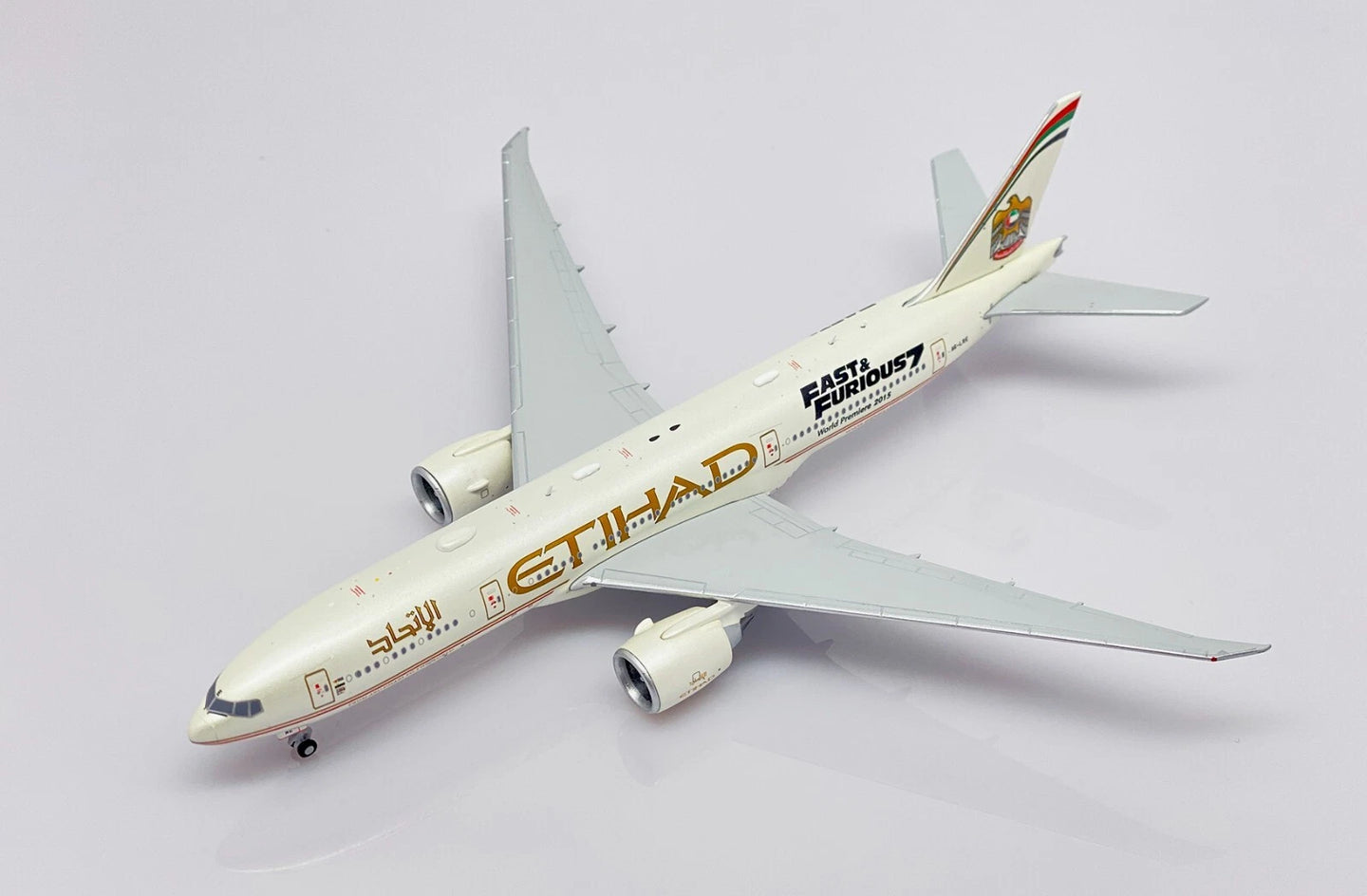 JC WINGS B777-200LR ETIHAD AIRWAYS "FAST AND FURIOUS 7" REG: A6-LRE