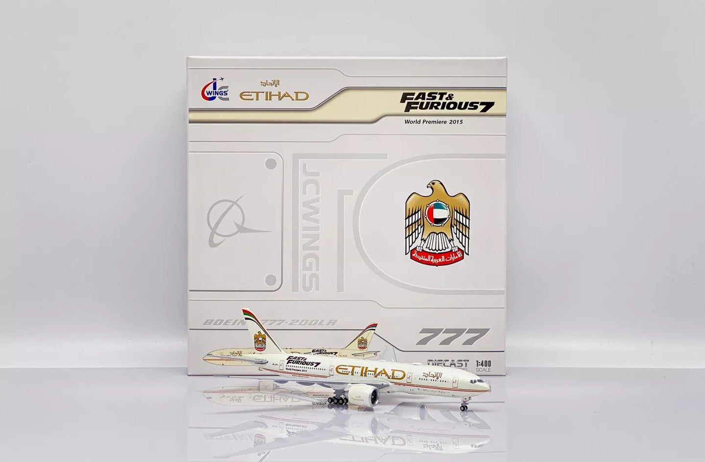 JC WINGS B777-200LR ETIHAD AIRWAYS "FAST AND FURIOUS 7" REG: A6-LRE