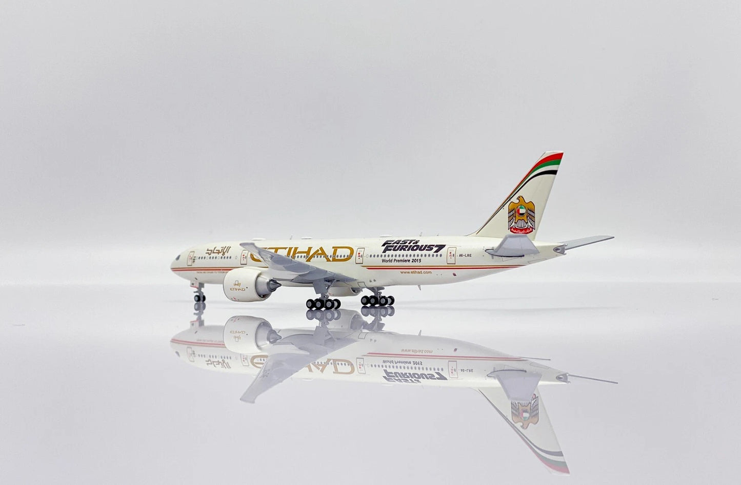 JC WINGS B777-200LR ETIHAD AIRWAYS "FAST AND FURIOUS 7" REG: A6-LRE