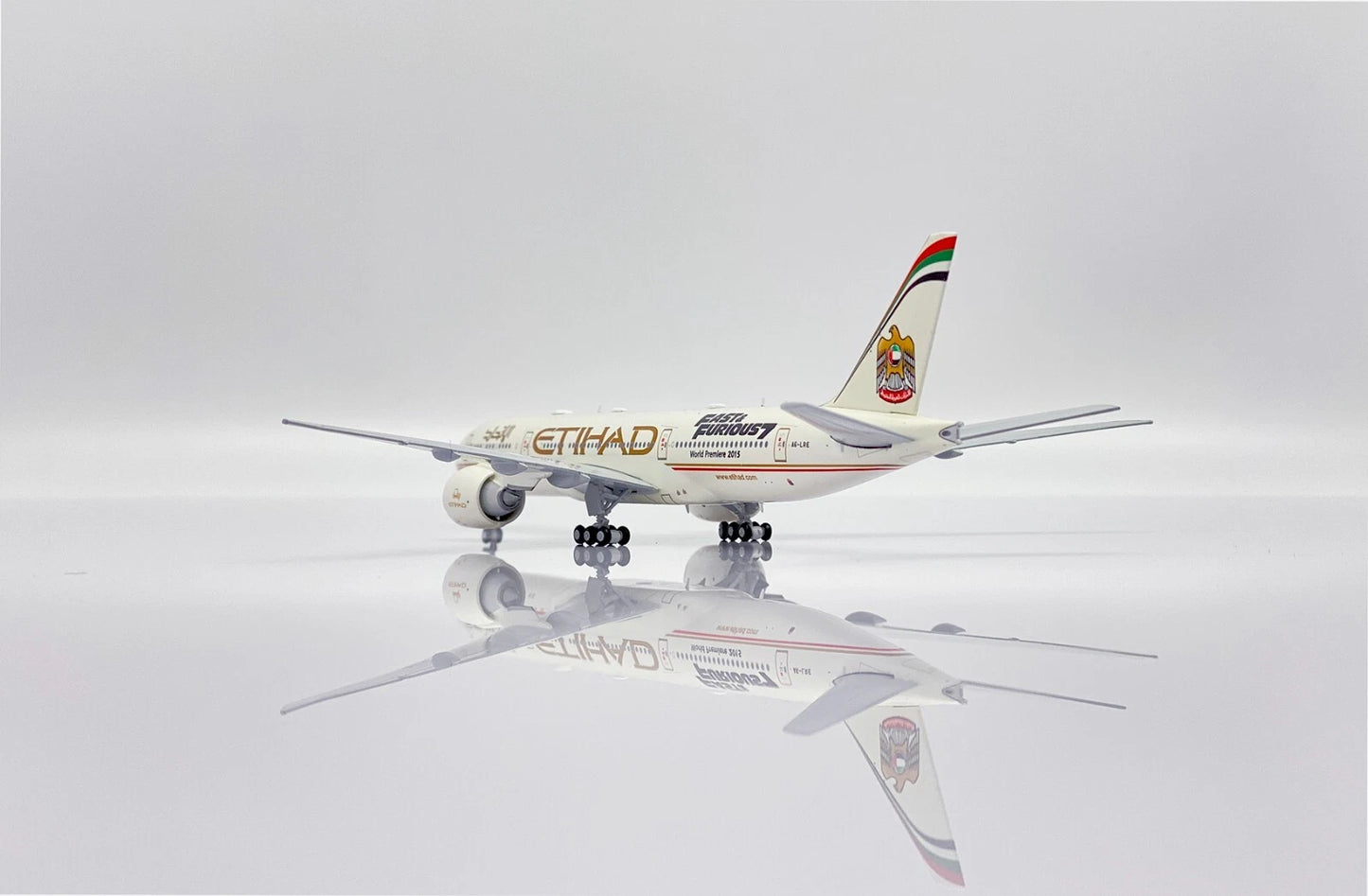 JC WINGS B777-200LR ETIHAD AIRWAYS "FAST AND FURIOUS 7" REG: A6-LRE