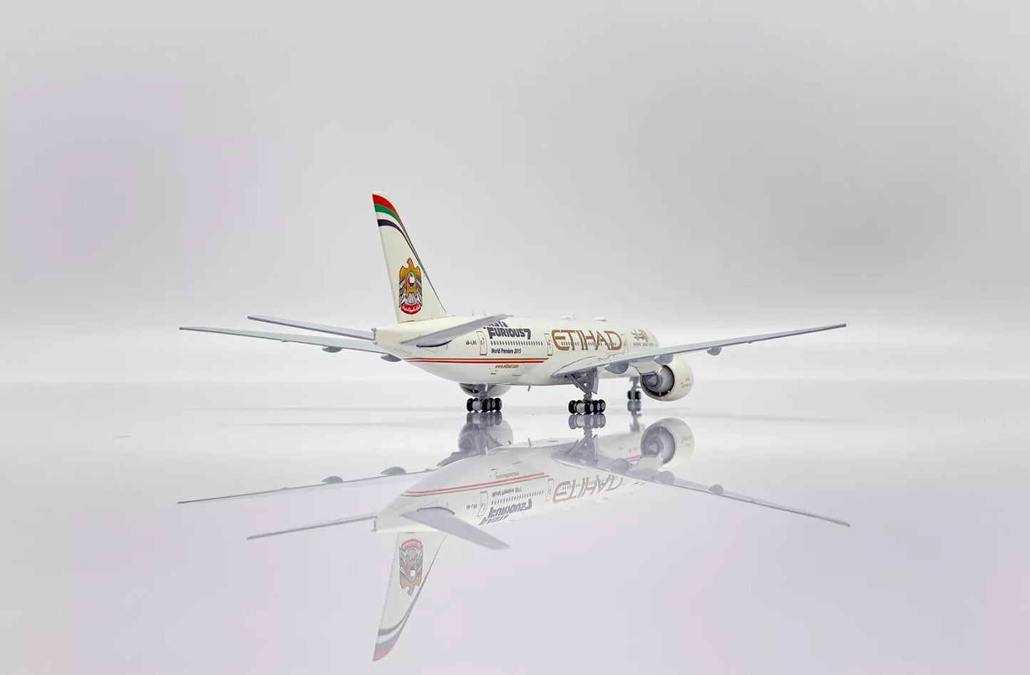 JC WINGS B777-200LR ETIHAD AIRWAYS "FAST AND FURIOUS 7" REG: A6-LRE