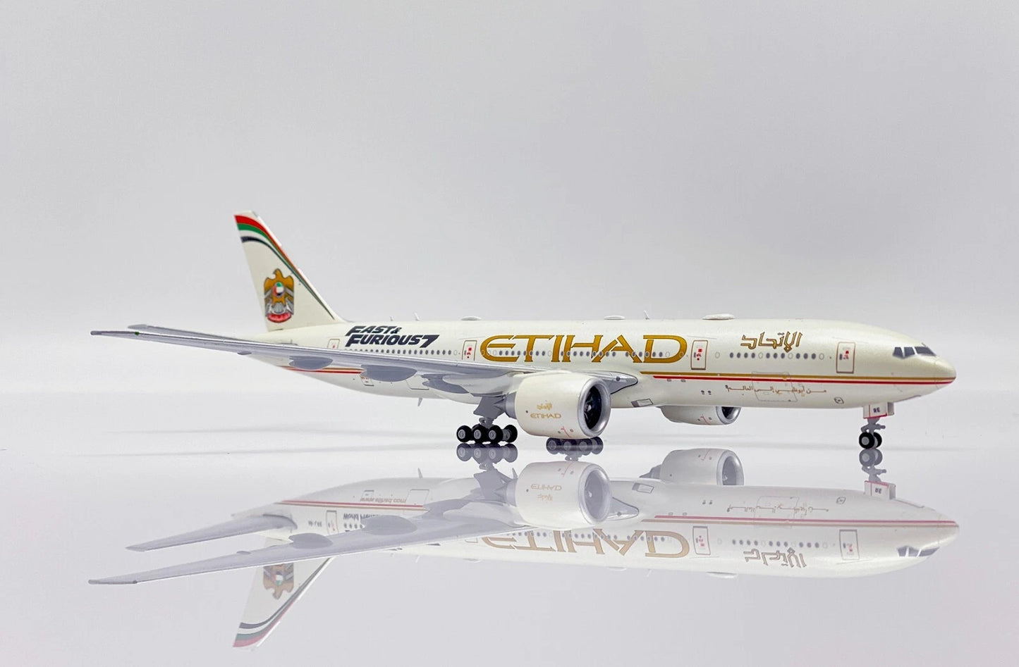 JC WINGS B777-200LR ETIHAD AIRWAYS "FAST AND FURIOUS 7" REG: A6-LRE