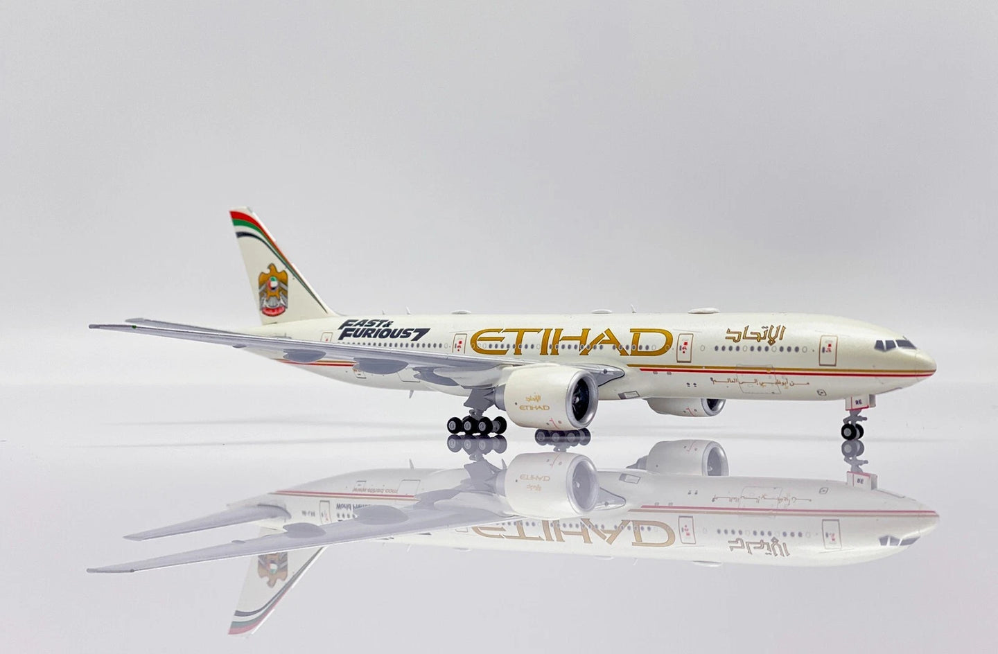 JC WINGS B777-200LR ETIHAD AIRWAYS "FAST AND FURIOUS 7" REG: A6-LRE