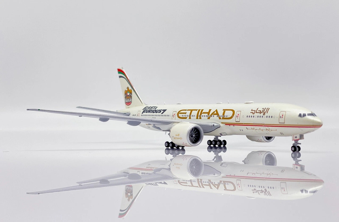 JC WINGS B777-200LR ETIHAD AIRWAYS "FAST AND FURIOUS 7" REG: A6-LRE