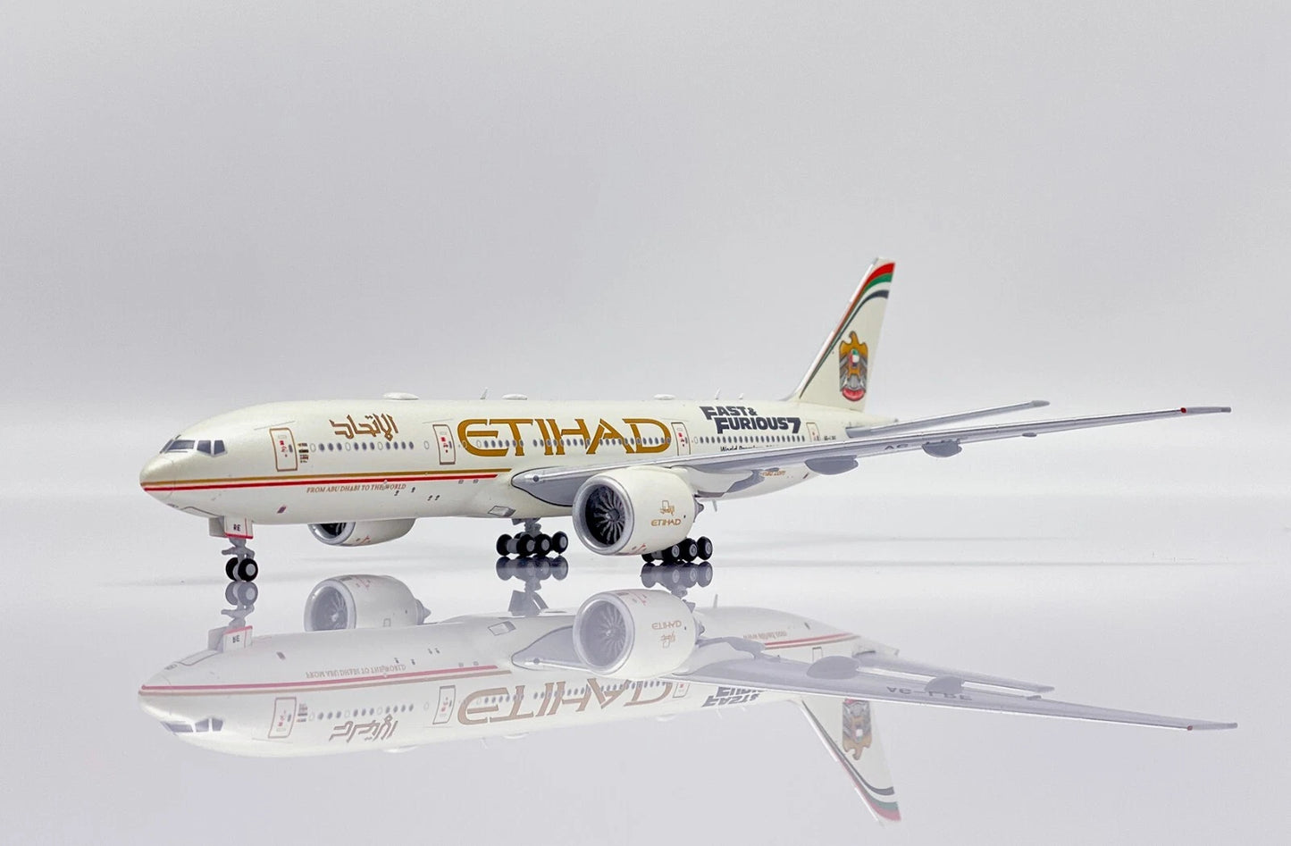 JC WINGS B777-200LR ETIHAD AIRWAYS "FAST AND FURIOUS 7" REG: A6-LRE