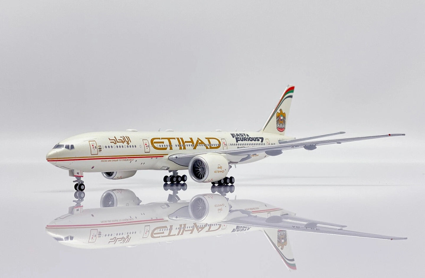JC WINGS B777-200LR ETIHAD AIRWAYS "FAST AND FURIOUS 7" REG: A6-LRE