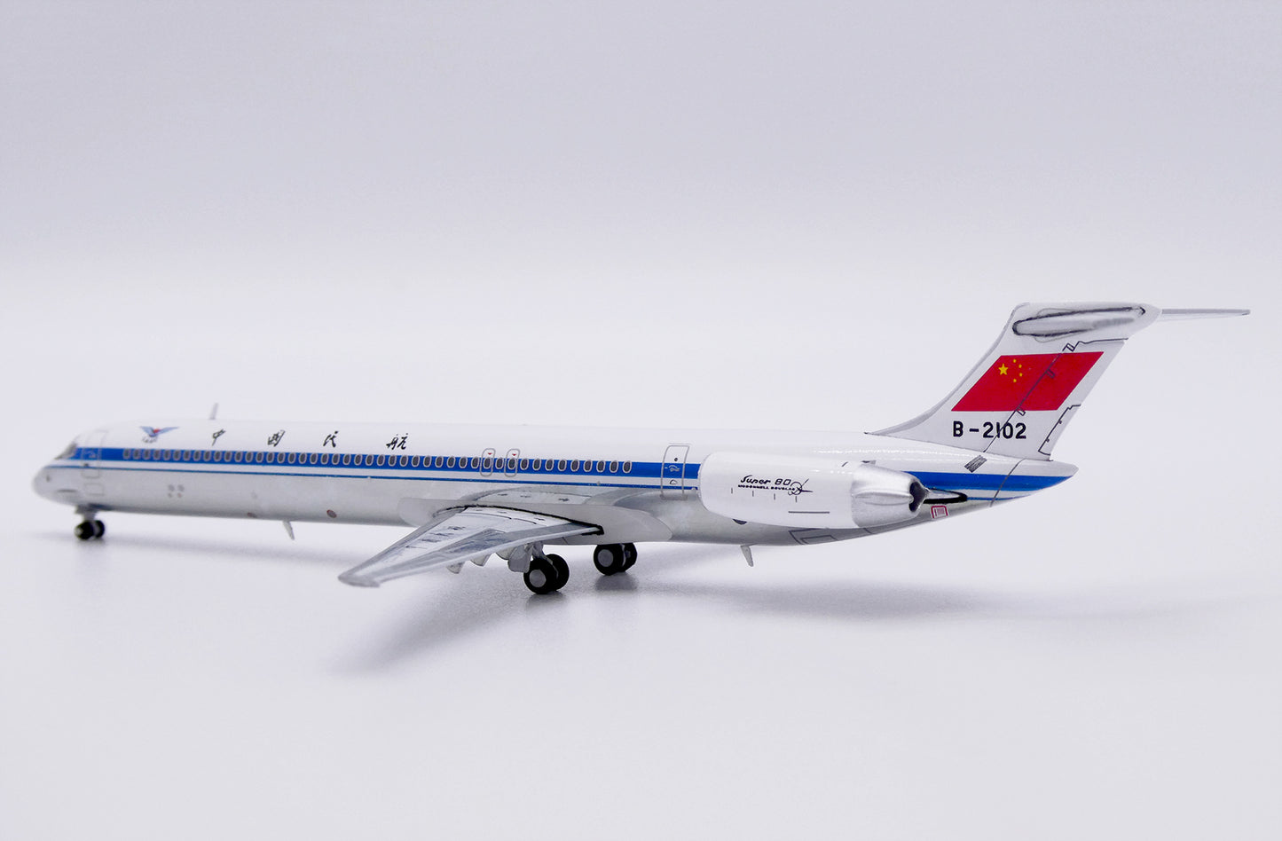 JC WINGS  MD-82 CAAC POLISHED REG: B-2102