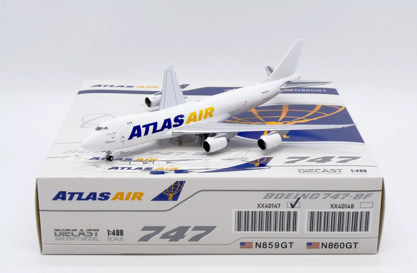 JC WINGS B747-8F ATLAS AIR WHITE REG: N859GT