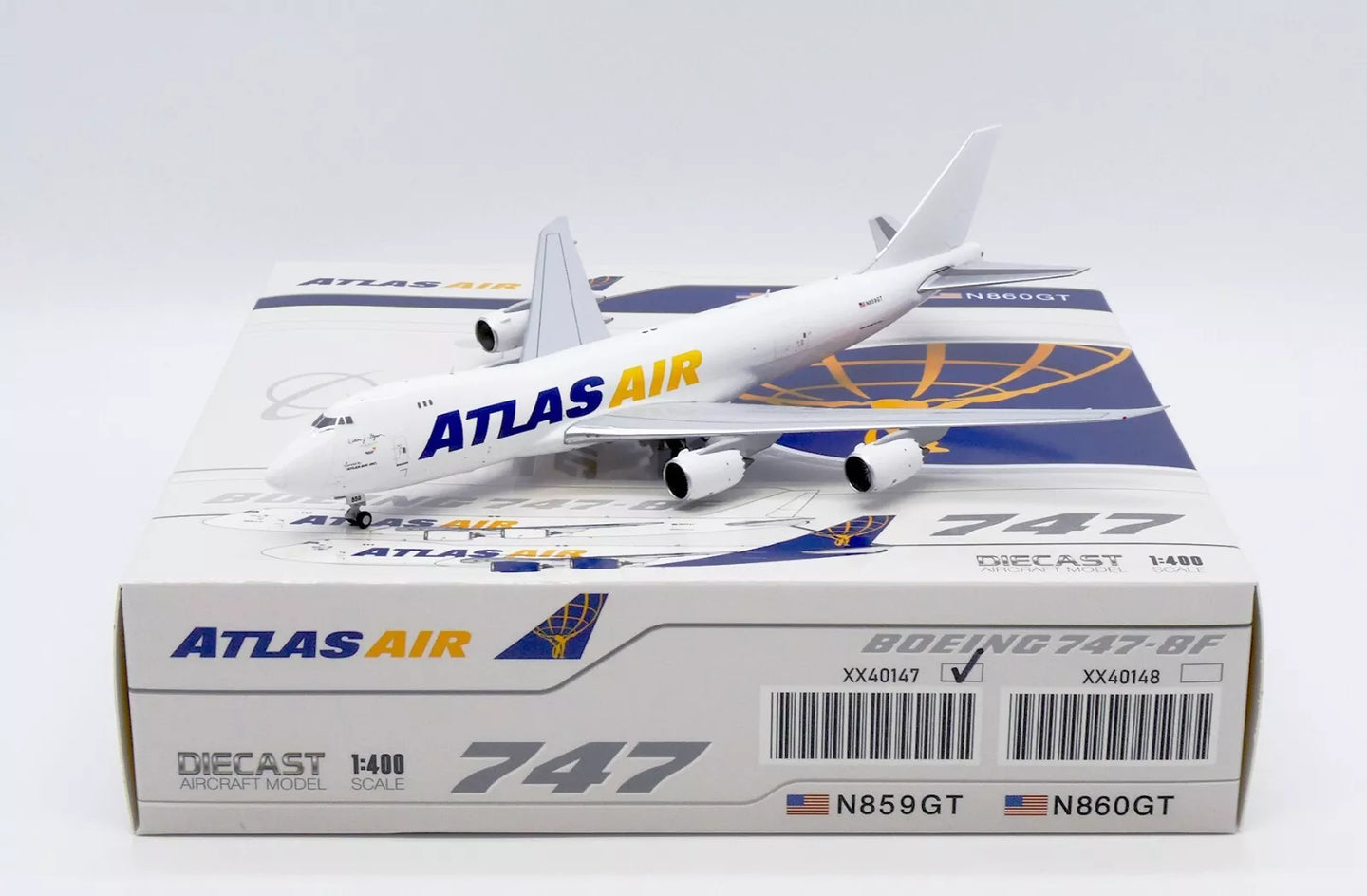JC WINGS B747-8F ATLAS AIR WHITE REG: N859GT