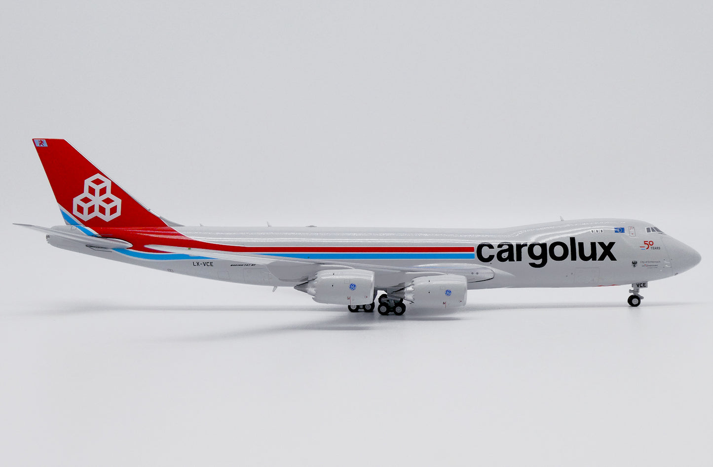 JC WINGS B747-8F CARGOLUX 50 YEARS REG: LX-VCE