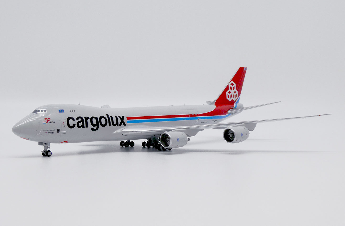 JC WINGS B747-8F CARGOLUX 50 YEARS REG: LX-VCE