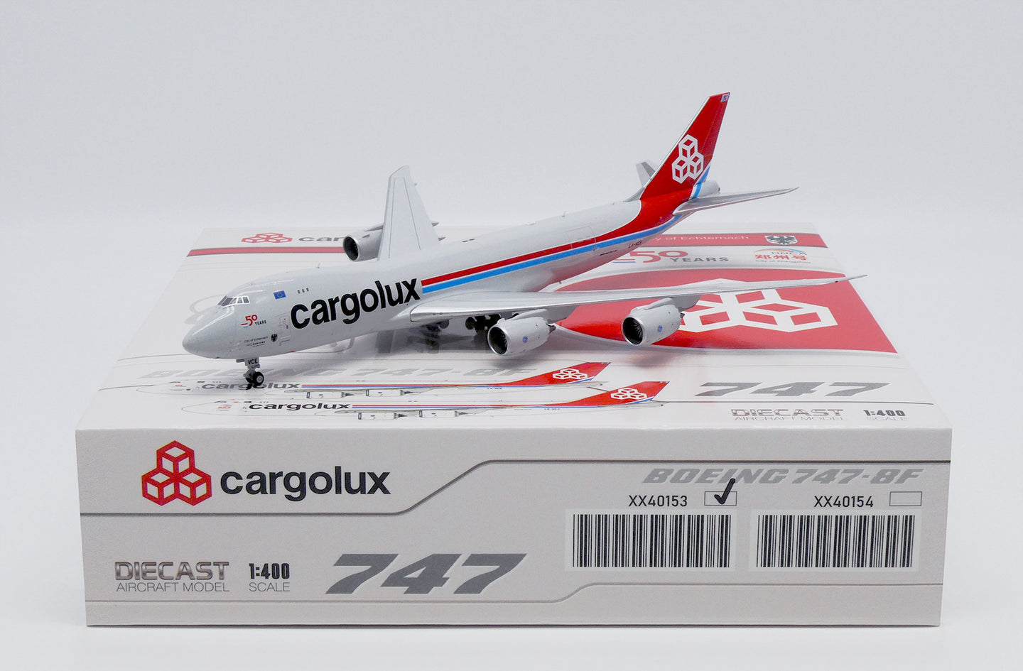 JC WINGS B747-8F CARGOLUX 50 YEARS REG: LX-VCE