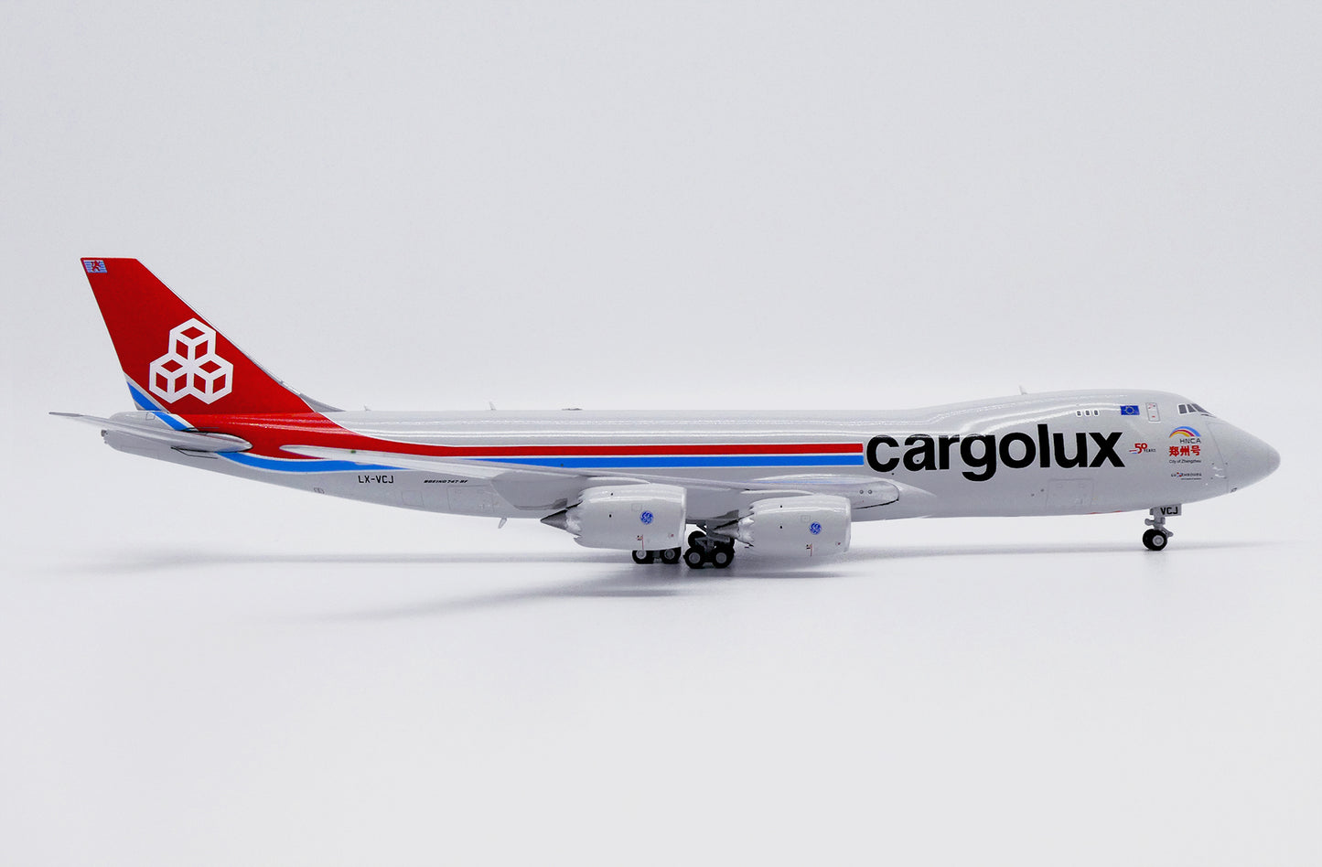 JC WINGS B747-8F CARGOLUX "CITY OF ZHENGZHOU" REG: LX-VCJ