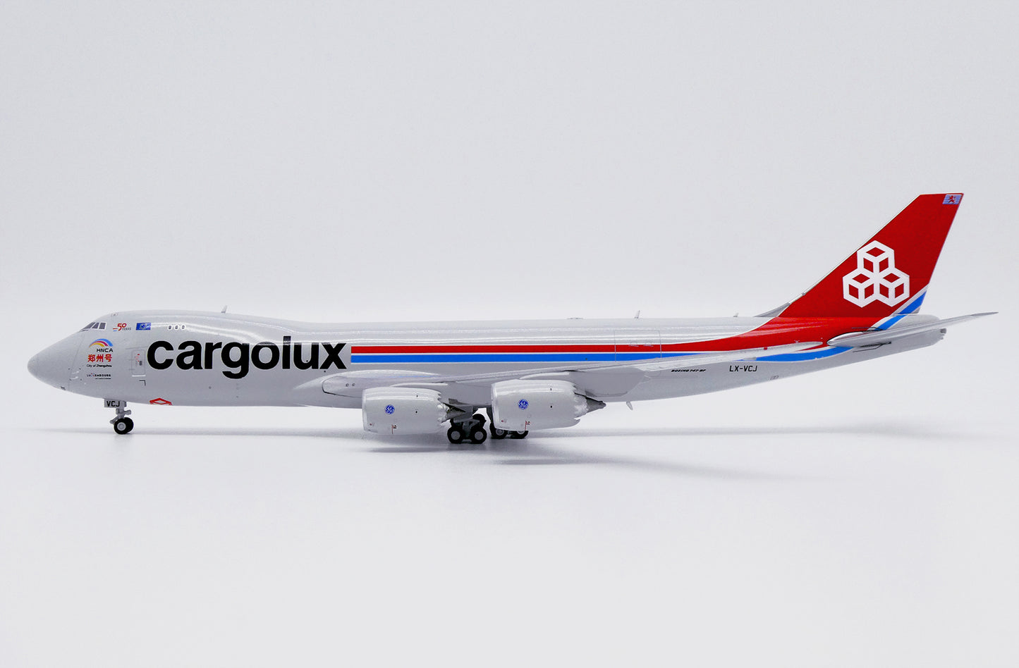 JC WINGS B747-8F CARGOLUX "CITY OF ZHENGZHOU" REG: LX-VCJ