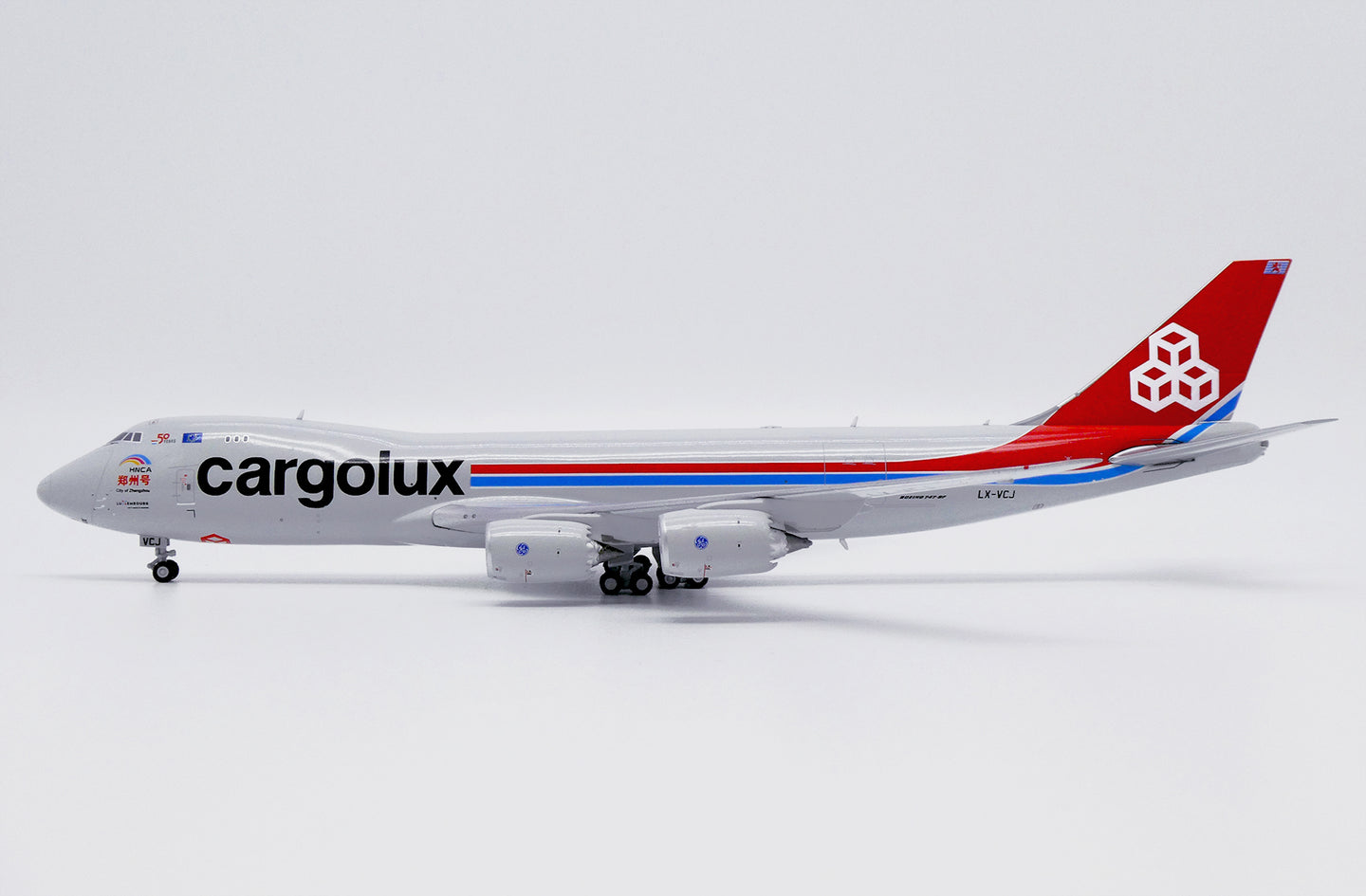 JC WINGS B747-8F CARGOLUX "CITY OF ZHENGZHOU" REG: LX-VCJ
