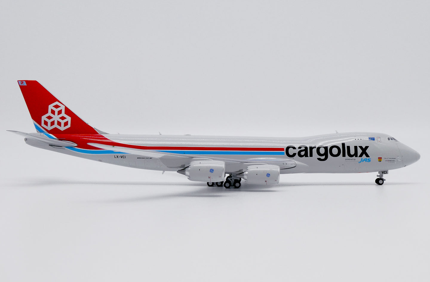 JC WINGS B747-8F CARGOLUX "POWERED BY JAS" REG: LX-VCI