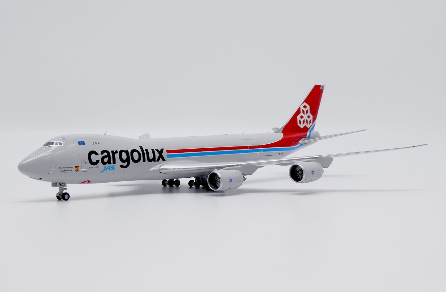 JC WINGS B747-8F CARGOLUX "POWERED BY JAS" REG: LX-VCI