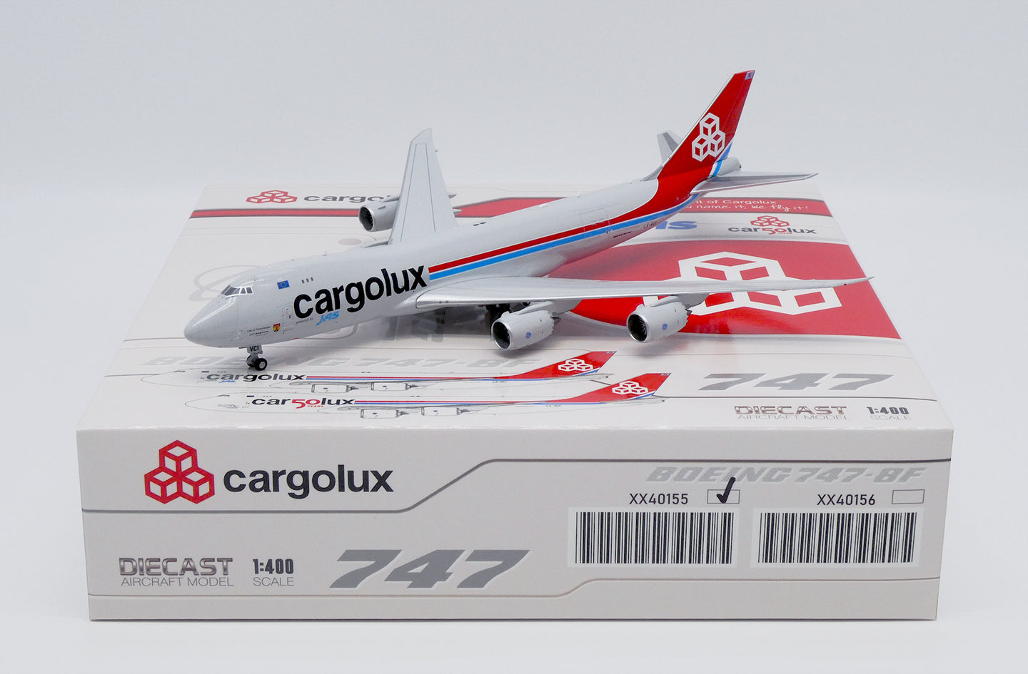 JC WINGS B747-8F CARGOLUX "POWERED BY JAS" REG: LX-VCI