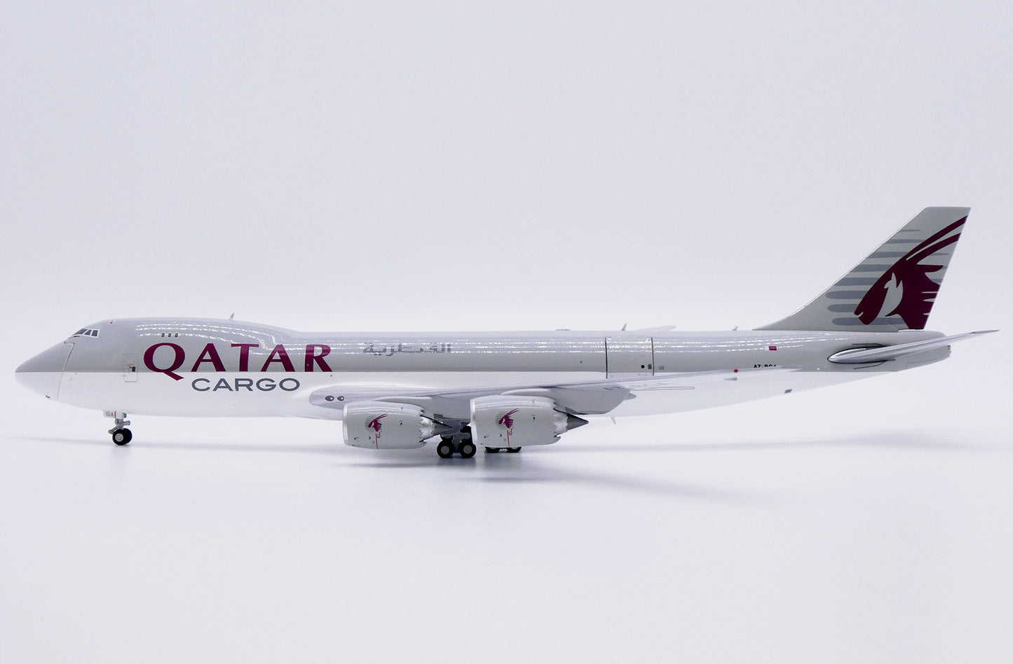 JC WINGS B747-8F QATAR AIRWAYS CARGO "INTERACTIVE SERIES" REG: A7-BGA