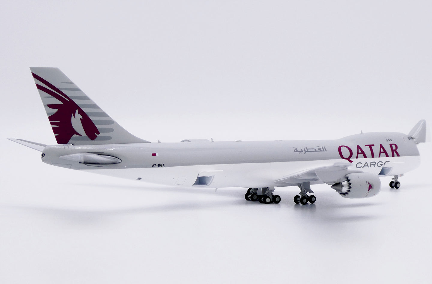 JC WINGS B747-8F QATAR AIRWAYS CARGO "INTERACTIVE SERIES" REG: A7-BGA
