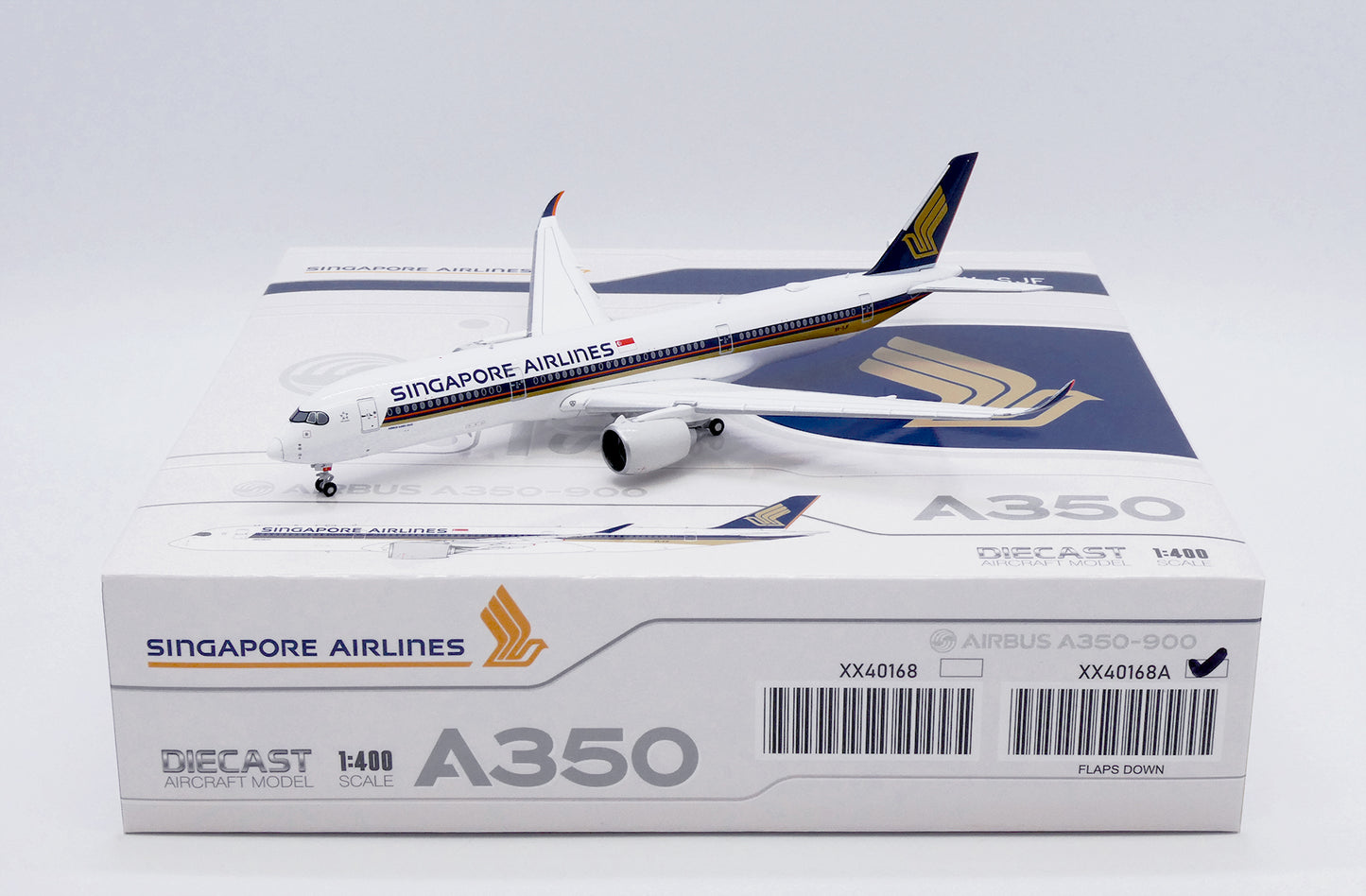 JC WINGS A350-900XWB SINGAPORE AIRLINES (FLAPS DOWN) REG: 9V-SJF